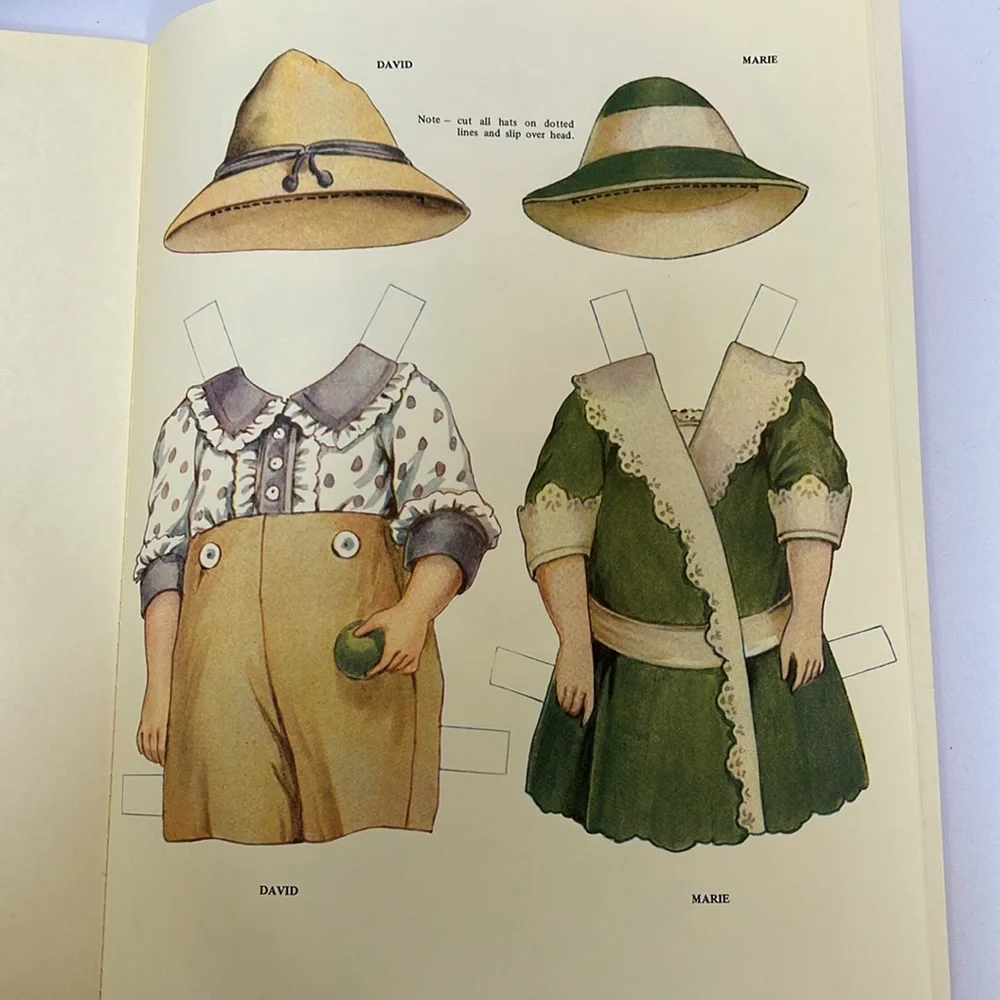 Set of 2 1983 Uncut Cut-out Paper Doll Books